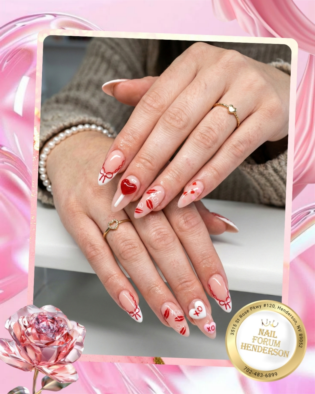 Valentine's Nail Highlights